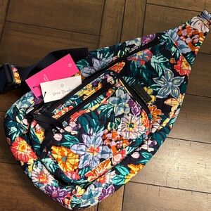 Vera Bradley Multicolor Floral sling Backpack